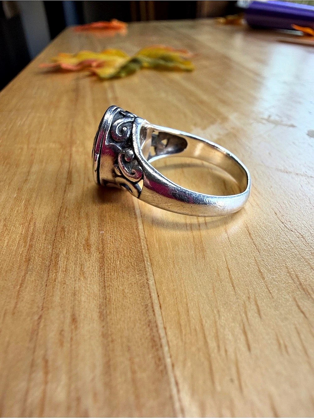 Sterling Silver Cross Ring-size 8.5 - Picture 3 of 7